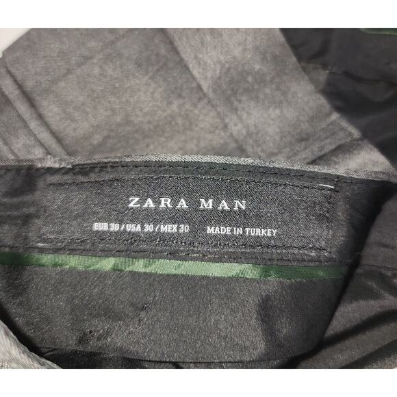 Zara Mens Suit 30/R Gray Two-Button two-piece Trendy corpcore office wedding - Picture 15 of 16